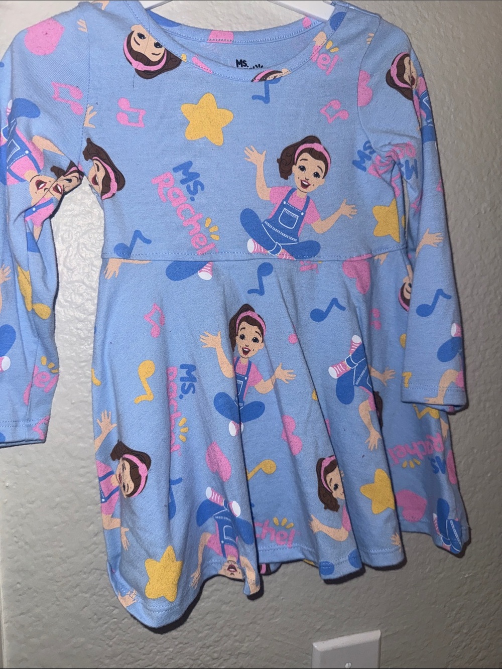 Rachel Blue Girls' Long-Sleeve Twirl Dress